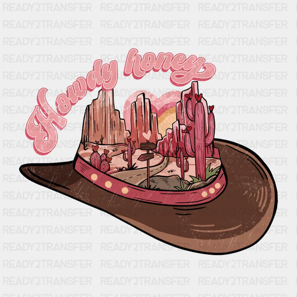 TX HOWDYHONEY HAT DTF Transfer