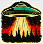 UFO - Minimal UV Sticker Permanent UV DTF Decal