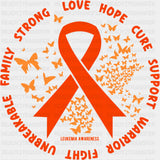 Unbreakable Family, Love Hope Cure - Leukemia DTF Transfers ready2transfer