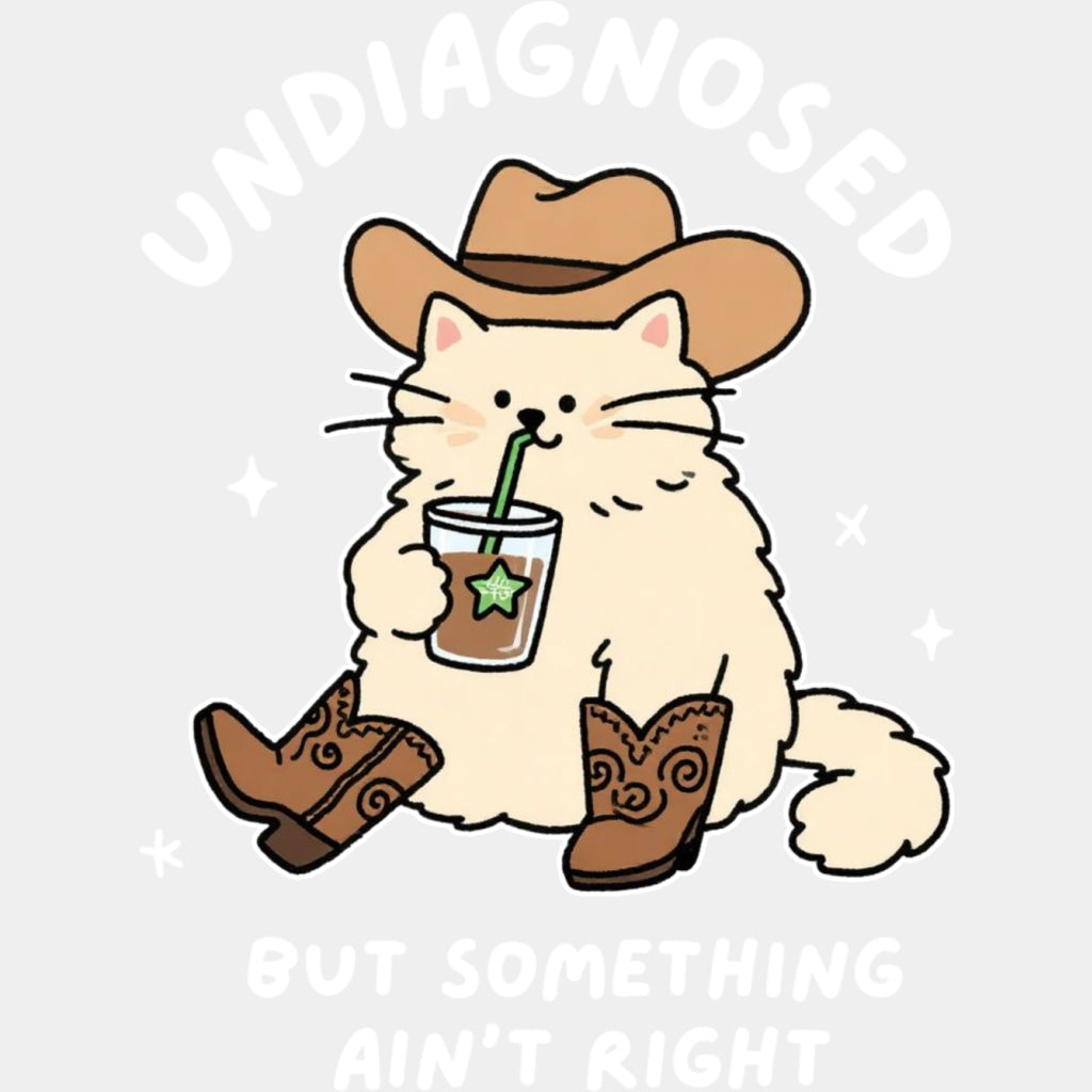 Undiagnosed But Something Ain't Right - Therapist DTF Transfers ready2transfer Light Color Design (See Imaging)