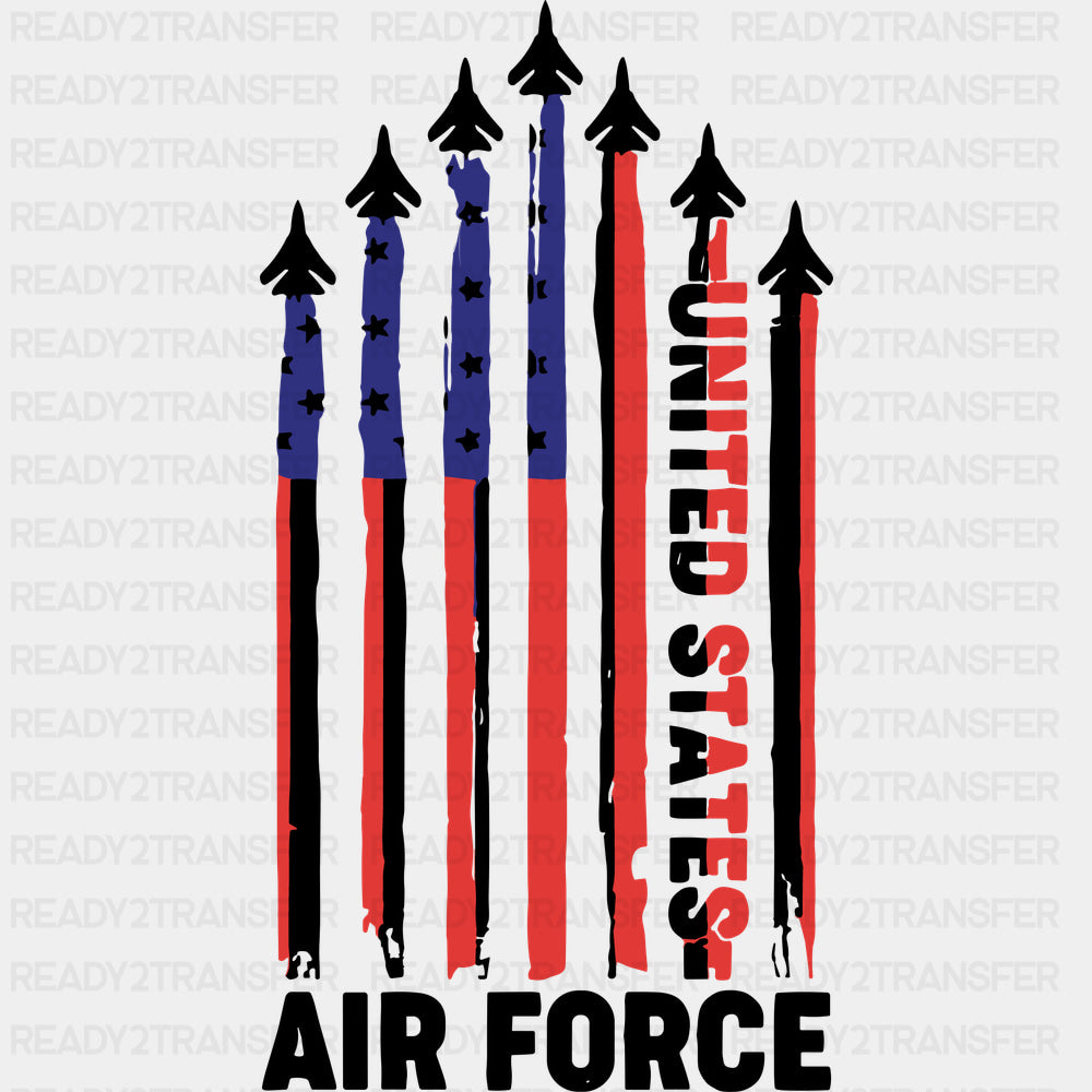United States Air Force - Air Force DTF Transfers - Adult Unisex - S & M (10’’) / Dark Color Design (See Imaging)
