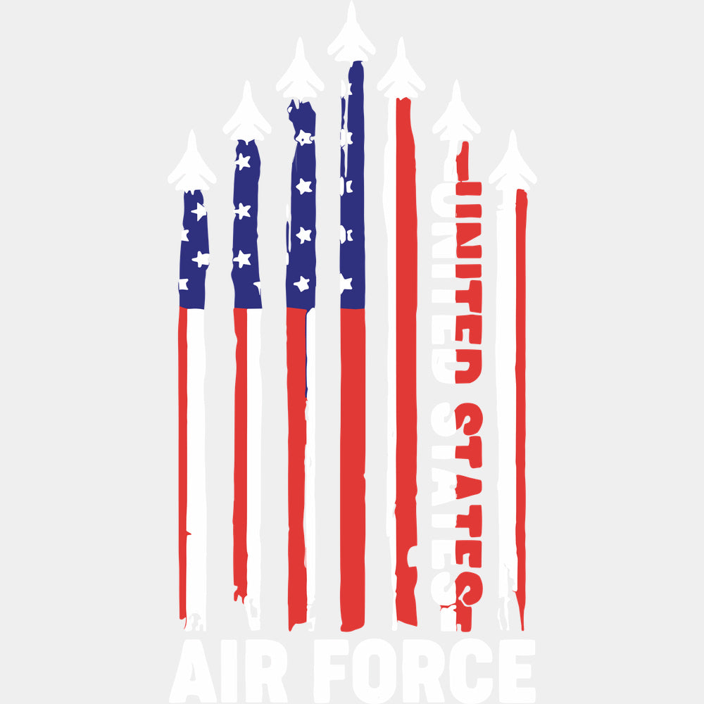 United States Air Force - Air Force DTF Transfers - Adult Unisex - S & M (10’’) / Light Color Design (See Imaging)