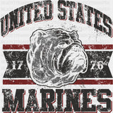 United States Marines 1776 - Marines DTF Transfers - Adult Unisex - S & M (10’’) / Dark Color Design (See Imaging)