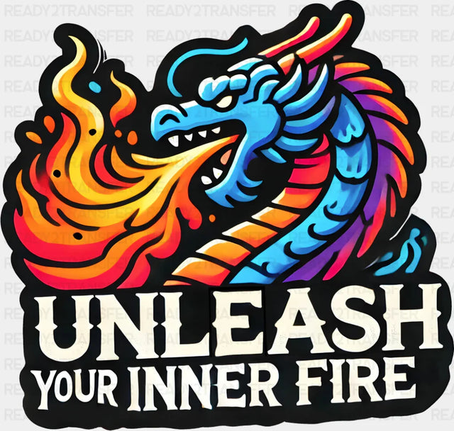 Unleash Your Inner Fire Dragon - Minimal UV Sticker Permanent UV DTF Decal