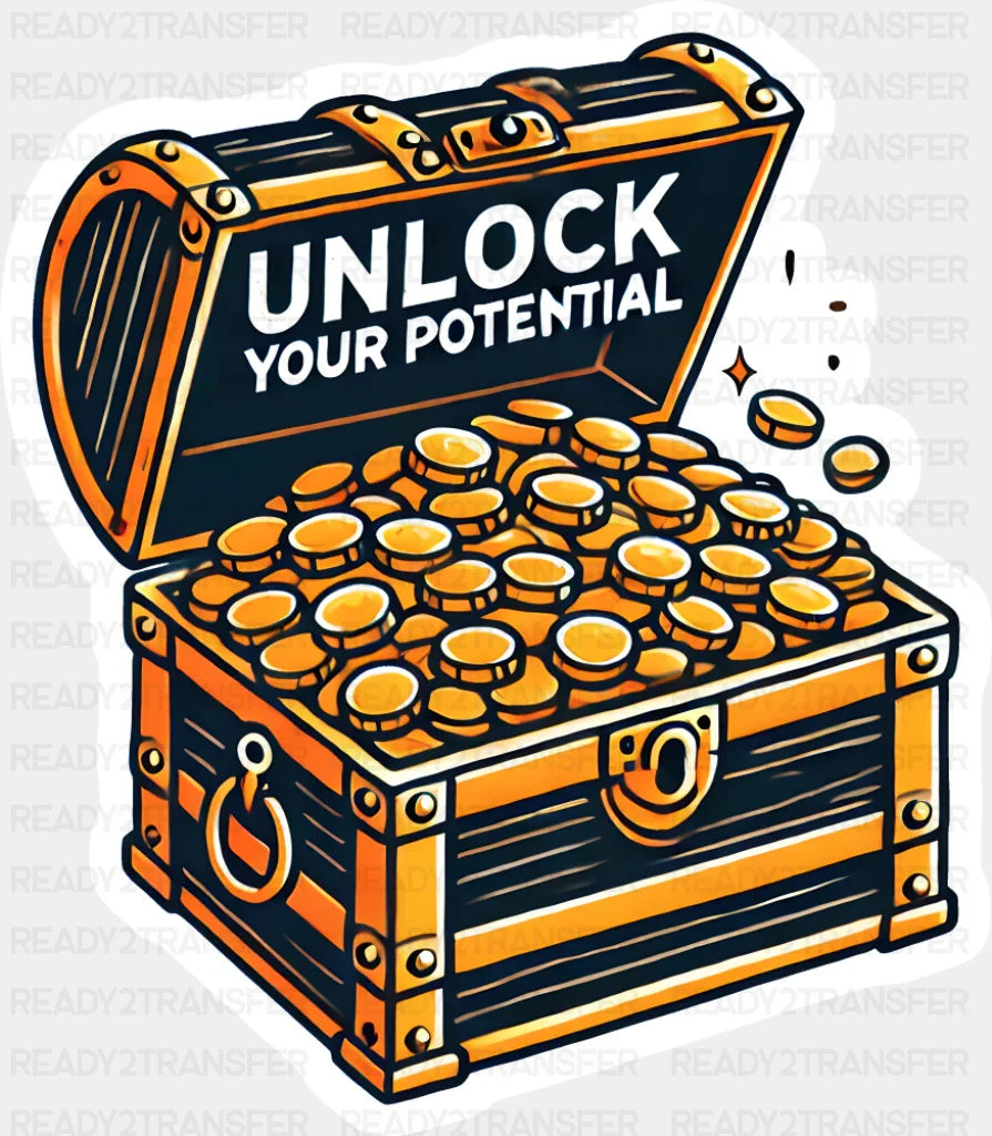 Unlock Your Potential - Minimal UV Sticker Permanent UV DTF Decal