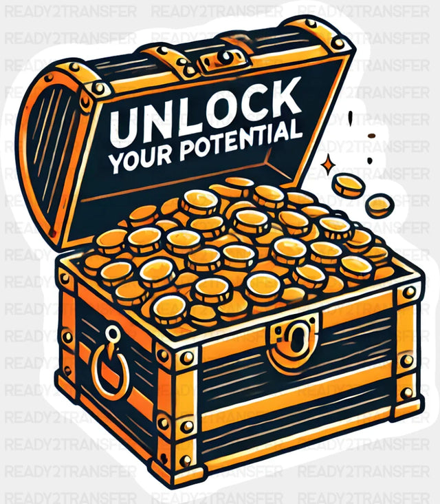 Unlock Your Potential - Minimal UV Sticker Permanent UV DTF Decal
