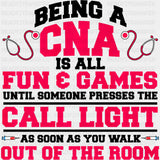 Until Someone Presses The Call Light - CNA DTF Transfers ready2transfer Dark Color Design (See Imaging)