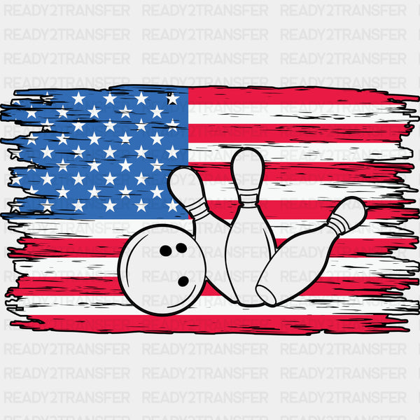 US Flag - Bowling DTF Transfers