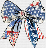 US Flag Bowtie - 4th Of July DTF Transfer