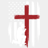 US Flag, Cross - Fire Department DTF Transfers ready2transfer Light Color Design (See Imaging)