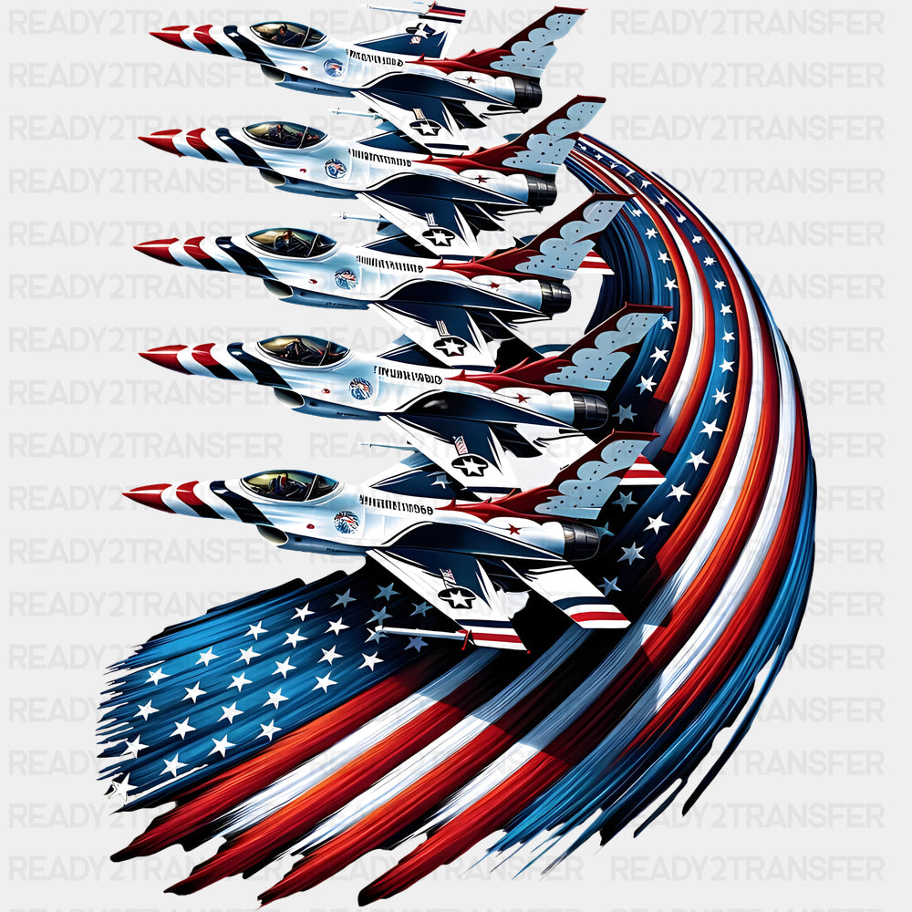 US Flag & Jets - Air Force DTF Transfers