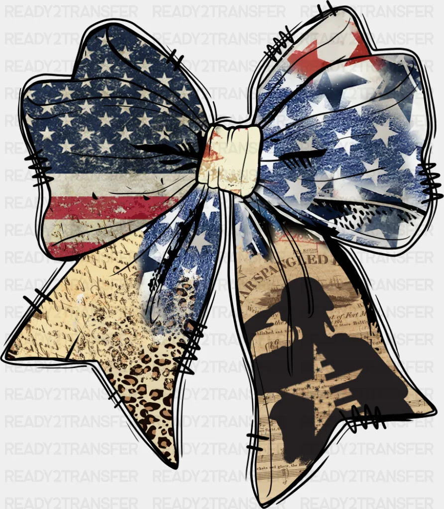 US Flag Military Ribbon - 4th Of July DTF Transfer