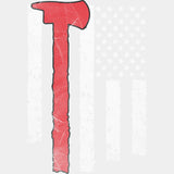 US Flag Red Axe - Fire Department DTF Transfers ready2transfer Light Color Design (See Imaging)