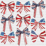 US Flag Ribbons - 4th Of July DTF Transfer