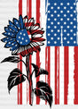 Us Flag Sunflower 4Th Of July Dtf Heat Transfer Independence Day Design Fourth