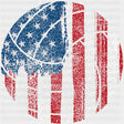 Us Flag Volleyball - Volleyball DTF Transfers ready2transfer
