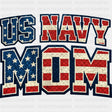 US Navy Mom Patch Style - Navy DTF Transfers
