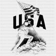 USA B&W - Army DTF Transfers - Adult Unisex - S & M (10’’) / Dark Color Design (See Imaging)