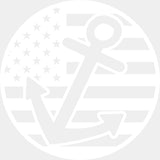 USA Flag & Anchor Circular Design - Boating DTF Transfers ready2transfer Light Color Design (See Imaging)