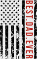 USA Flag Best Dad Ever Father's Day DTF Transfer ready2transfer Black