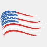USA Flag Jet Trails - Air Force DTF Transfers - Adult Unisex - S & M (10’’) / Light Color Design (See Imaging)