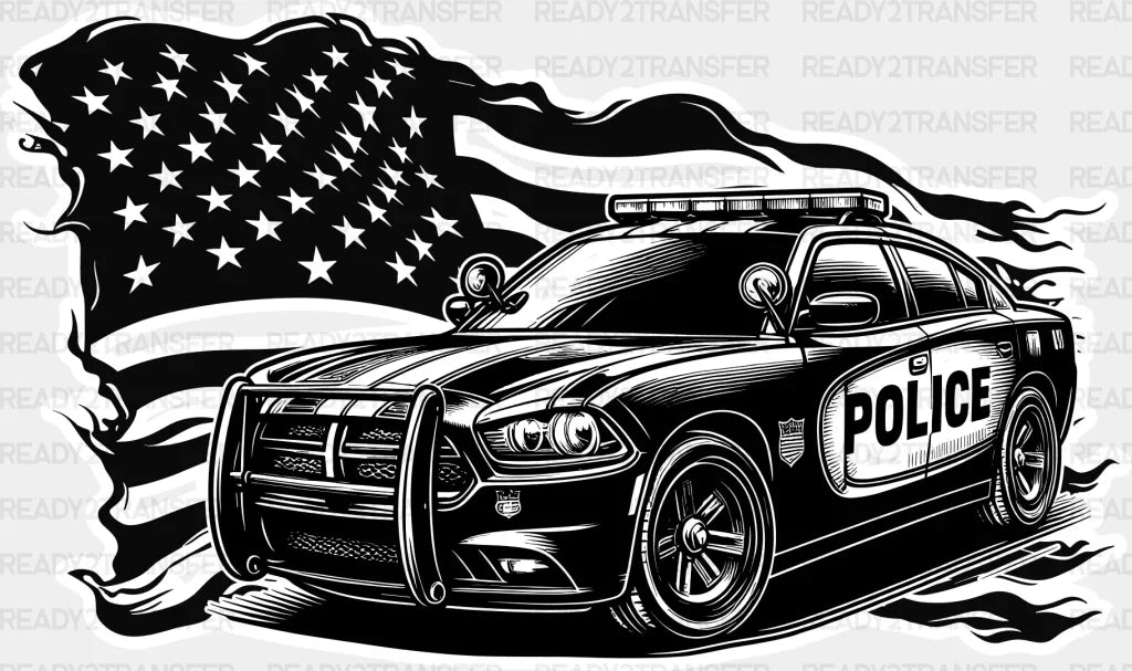 Black And White Police Car Designs