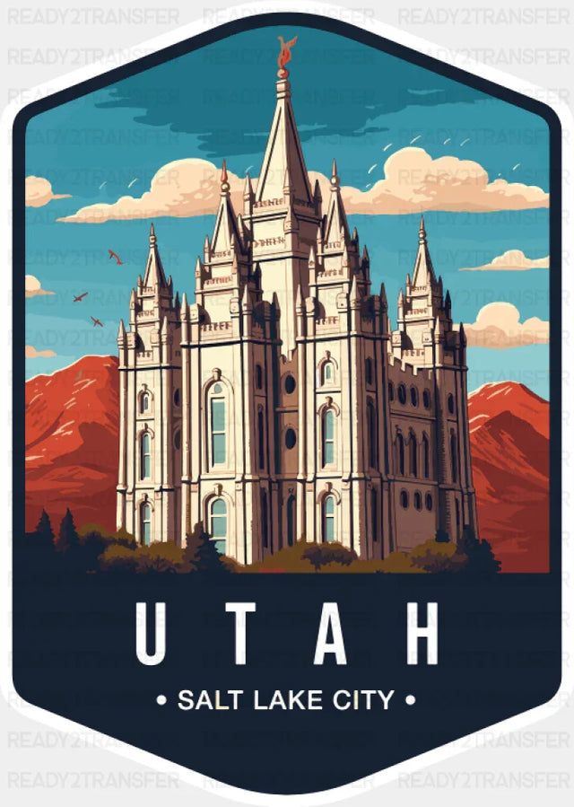 Utah Salt Lake City - States & Cities DTF Transfer
