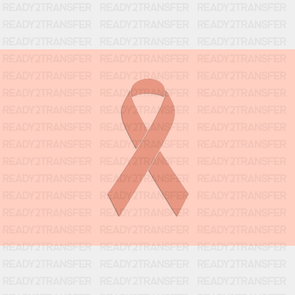 Uterine Endometrial Cancer Awareness Flag - Cancer Awareness DTF Transfers ready2transfer