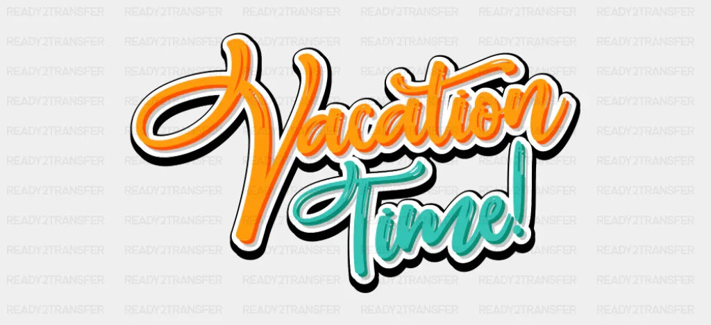 Vacation Time - Summer Cup Wrap UV Sticker Permanent UV DTF Decal