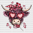 Valentine Bull Design Dtf Transfer