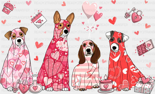 VALENTINE DOG FRIENDS DTF Transfer