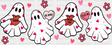 Valentine Ghost Friends Dtf Transfer