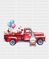 Valentine Gnomies Truck Dtf Transfer