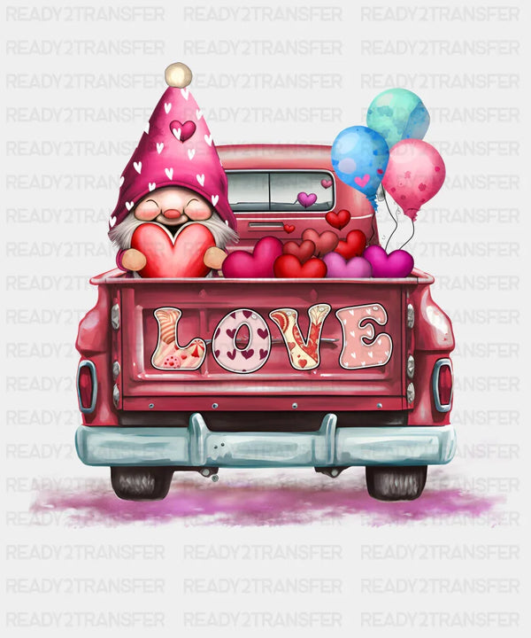 VALENTINE LOVE TRUCK DTF Transfer