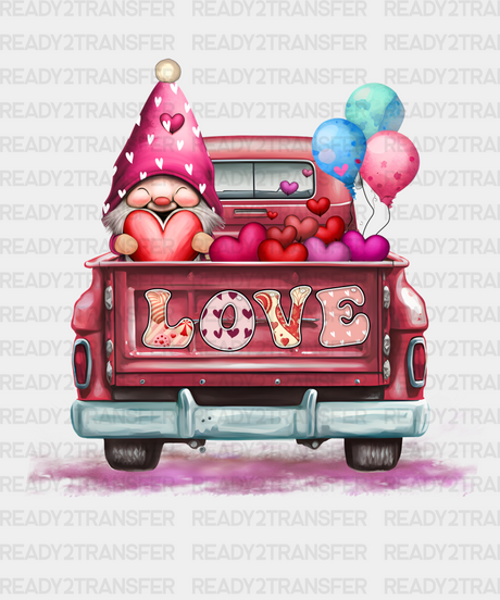 Valentine Love Truck Dtf Transfer