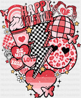 Valentines Day Doodles Design Dtf Transfer