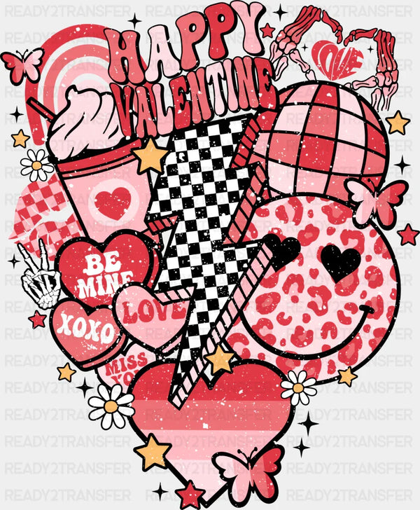 Valentines Day Doodles Design Valentines DTF Transfer