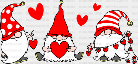 Valentines Gnomies Dtf Transfer