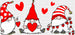VALENTINES GNOMIES DTF Transfer ready2transfer Black