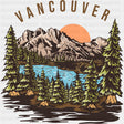 Vancouver - Hiking DTF Transfers ready2transfer Dark Color Design (See Imaging)