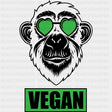 Vegan Ape - Vegan DTF Transfers - Adult Unisex - S & M (10’’) / Dark Color Design (See Imaging)