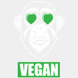 Vegan Ape - Vegan DTF Transfers - Adult Unisex - S & M (10’’) / Light Color Design (See Imaging)