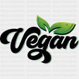 Vegan B&W Text - Vegan DTF Transfers - Adult Unisex - S & M (10’’) / Dark Color Design (See Imaging)