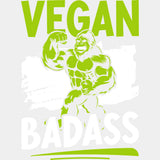 Vegan Badass - Vegan DTF Transfers - Adult Unisex - S & M (10’’) / Light Color Design (See Imaging)