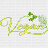 Vegan Cursive Text - Vegan DTF Transfers