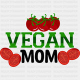 Vegan Mom - Vegan DTF Transfers - Adult Unisex - S & M (10’’) / Dark Color Design (See Imaging)