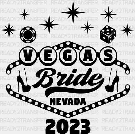 Vegas Bride Dtf Transfer