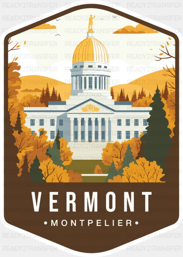 Vermont Montpelier - States & Cities DTF Transfer