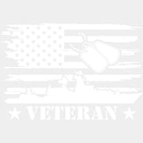 Veteran - Navy DTF Transfers - Adult Unisex - S & M (10’’) / Light Color Design (See Imaging)