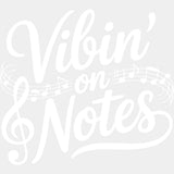 Vibin' On Notes - Music DTF Transfers ready2transfer Light Color Design (See Imaging)